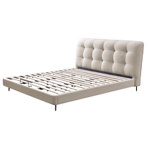 Gujia Home Simple Modern Technology Cloth Bed 1 8m Cream Wind Bed Cloud Bed Internet Celebrity Bed Warm Bed B630