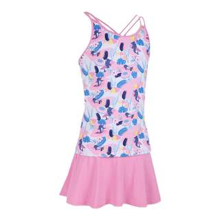 Decathlon children's swimsuit one-piece swim skirt girls