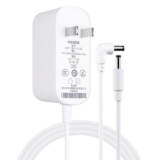 适用小度充电器线小度在家1C1S电源线弯头智能音箱通用X8X6适配器原直头弯头一体装12V/2A/1.5A/1A