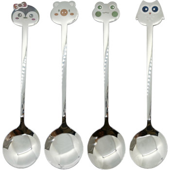 Cartoon 304 stainless steel spoon for home children