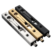Mother-to-child door heaven and earth latch concealed door bolt lock stainless steel thickened old-fashioned wooden door anti-theft door invisible lock