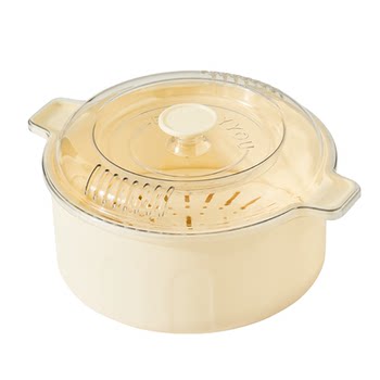 Enamel pot drain basket fine drain hole large capacity