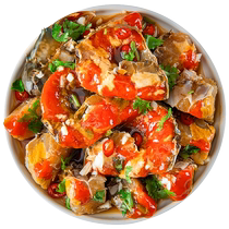 Chaoshan raw pickled crab sauce blue crab seafood drunk crab red paste choked crab sauce crab sauce female crab soy sauce crab Ningbo crab ready to eat