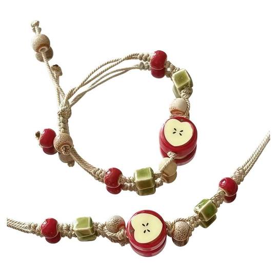 Who can resist such a healing ceramic apple bracelet?