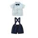 Boys summer clothes set fashionable summer two-piece set