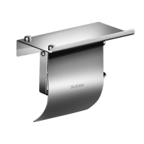 Roll paper holder 304 stainless steel bathroom mobile phone storage rack toilet wall-mounted tissue box no punching 2005