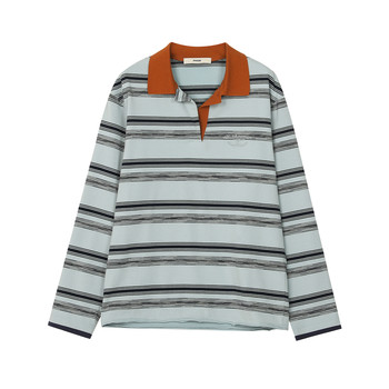 Phism26 spring and summer new striped long-sleeved t-shirt for women