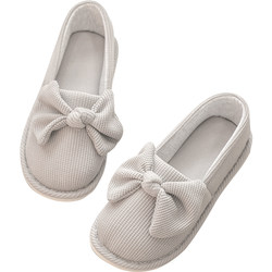 Confinement shoes spring and summer thin style May, June and July postpartum warm soft sole non-slip thick sole can be worn outside maternity cotton slippers