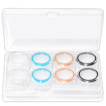 Kagamine multi-pack contact lens case ins high-end large-capacity portable leak-proof storage transparent contact lens box