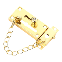 Stainless steel anti-theft chain door chain household latch door bolt room door anti-lock artifact door lock buckle safety chain anti-theft lock