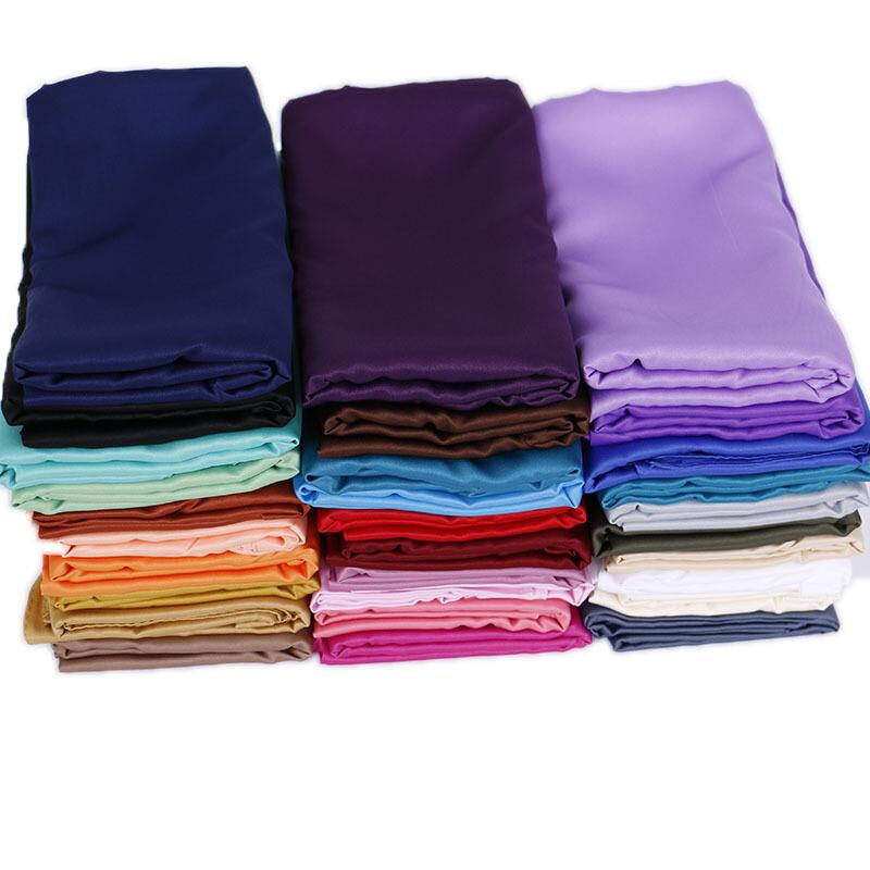 Women solid color scarf satin bib shawl scarf woman shawl shoulder scarves YW93-Taob