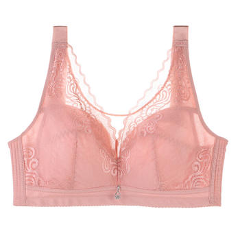 Large size bra with ultra-thin gathering to prevent sagging and fat mm