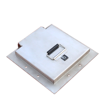 Stainless steel manhole cover patio cover with lock pre-embedded square municipal manhole cover round power cover rainproof customization