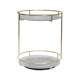 Kaman glass + metal light luxury bathroom shelves