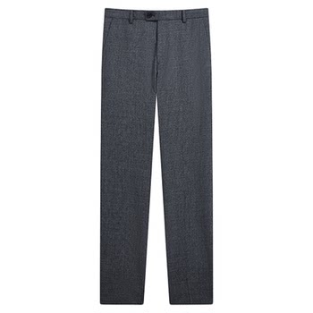 Ziozia spring micro-elastic plaid fabric business solid color simple men's trousers zsp11106c