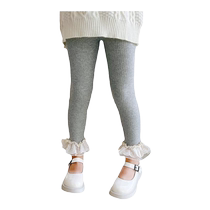Girls leggings 2023 new spring and autumn fashionable childrens pants for outer wear foreign style casual pants for baby girls