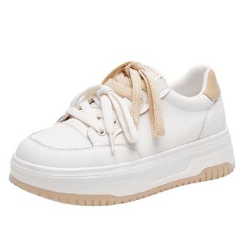 Tianmeiyi thick-soled heightening bread white shoes mesh breathable sports sneakers women's casual shoes spring new style