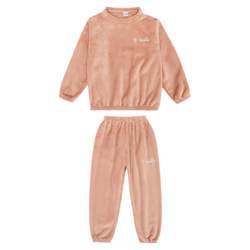 Children adult flavored pajamas suite coral velvet long baby boy girl girl girls in autumn and winter home clothes pants