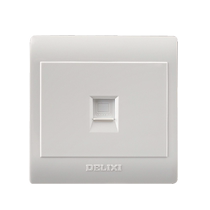 Delixi exposed switch 86 telephone wiring panel open wire box open slot telephone line socket weak current household ultra-thin