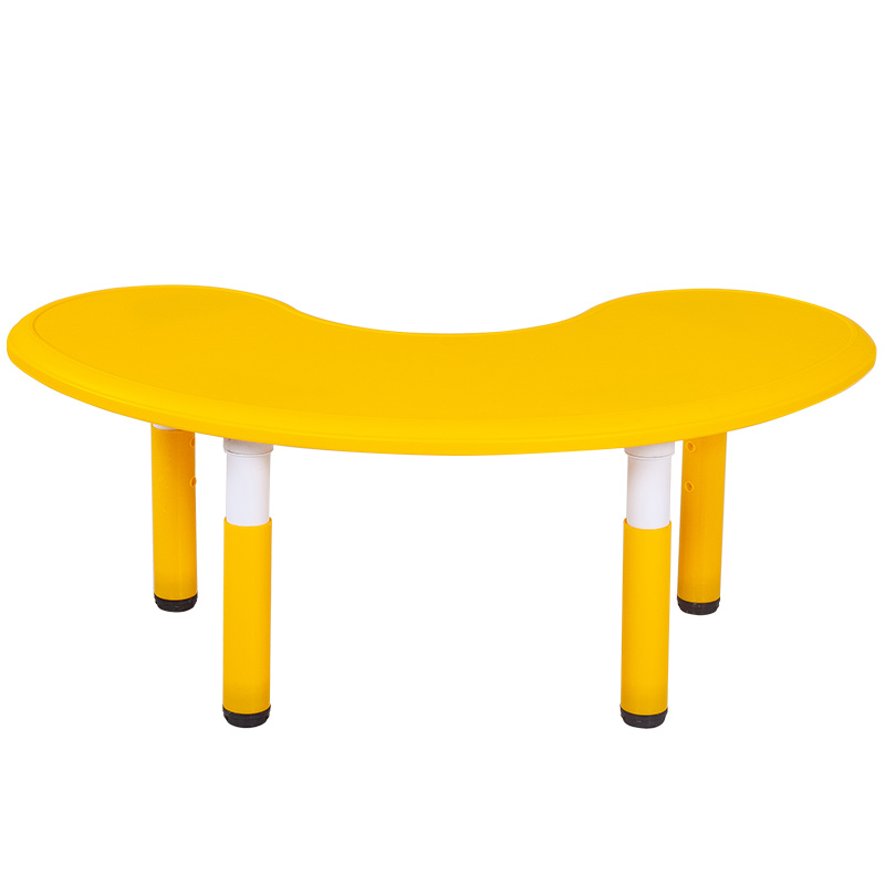 Lift learning crescent thickened children's table and chair set