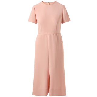 【醋酸】LANCY/朗姿2025夏季新款鱼尾收腰显瘦气质A字淡人连衣裙