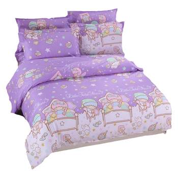 Three-piece set four-piece set bed sheets and full cotton cartoon style Three-piece set four-piece set bed sheets and full cotton cartoon style