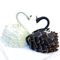 Black Swan Cake Ice Cream Birthday Cake Intra-city Delivery Goddess Wife Best Friend Beijing and Shanghai Customized Nationwide