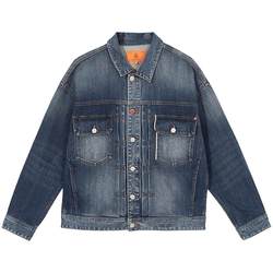 Jack Jones denim jacket ດູໃບໄມ້ລົ່ນຮູບແບບໃຫມ່ສະບາຍສະບາຍ trendy coat lapel ເທິງເຄື່ອງນຸ່ງຜູ້ຊາຍ