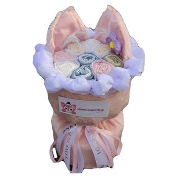 Lina Belle Cartoon Doll Bouquet Birthday Gift Underwear Bouquet for Girlfriend and Wife Practical Day Valentine's Day