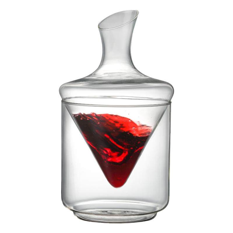 Five Households Ice Bucket Glass Decanter Set