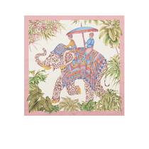 (Self-operated) Ferragamo womens silk printed square scarf scarf 88*88cm 310085