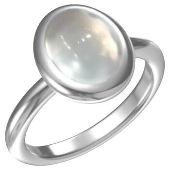 Natural 10m egg surface water foam jade ring for women 925 sterling silver