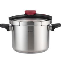Lingfeng official flagship store 304 stainless steel pressure cooker household explosion-proof Little Red Riding Hood pressure cooker for gas
