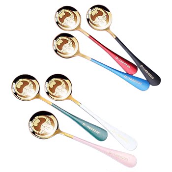 Stainless steel spoon spoon cartoon ins dingdang household thickened goddess. star spoon korean spoon dessert fruit spoon