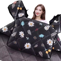 Electric vehicle windshield quilt winter velvet thickened battery motorcycle waterproof windproof cover universal model for all seasons in spring and autumn