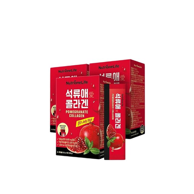 Korean direct mail NUTRIONE pomegranate collagen gel skin care health products tonic 20g*14 bags*3 boxes