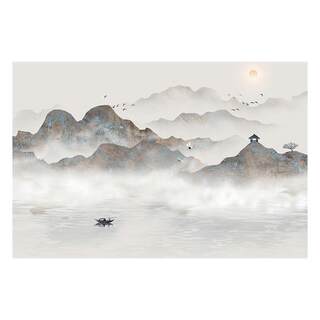 Chinese landscape TV background wall paper waterproof and moisture-proof