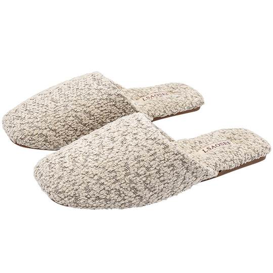 Pantuflas de algodón con tacto de terciopelo premium cálido y cálido de terciopelo Teddy Loop