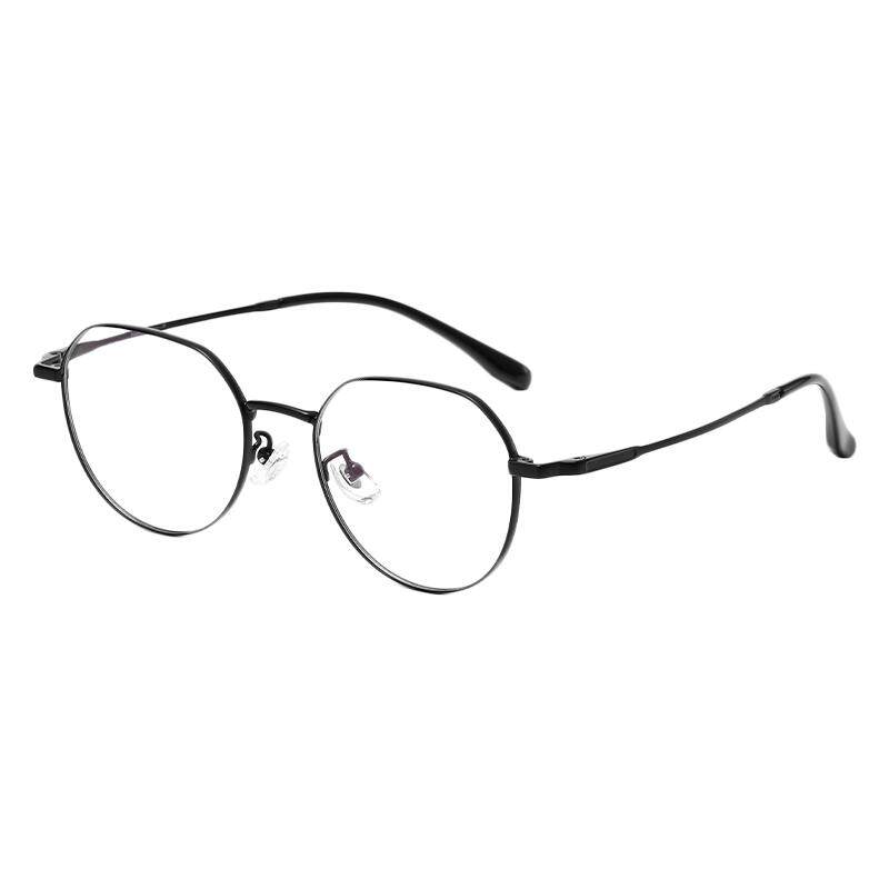 Full-frame titanium frame fashionable anti-blue light glasses for myopia