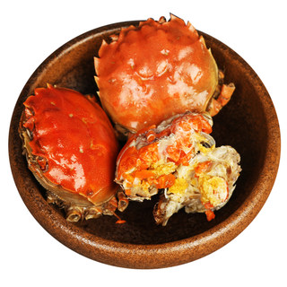 全母香辣蟹小螃蟹罐装海鲜熟食即食麻辣大闸蟹蟹黄网红小母蟹肥满