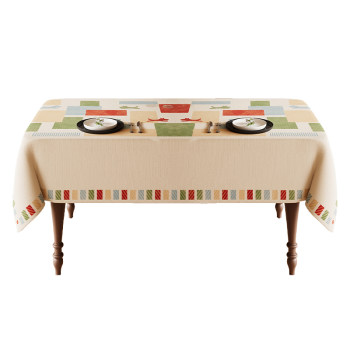 American retro tablecloth cotton and linen waterproof table mat American retro tablecloth cotton and linen waterproof table mat