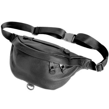 Zuosen genuine leather chest bag first layer cowhide waist bag small bag