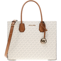 (Self-operated) MICHAEL Michael KorsMERCER solid leather womens shoulder crossbody tote bag