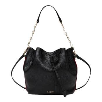 Bally bally black cow leather women's mini bucket bag 6230742