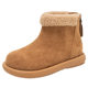 Velvet thickened snow boots with comfortable sherpa lining
