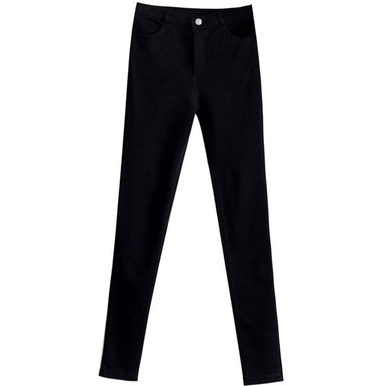 Slender black elasticity thin, spring, summer, autumn and winter, wild trousers pencil pen tube leggings, children wearing