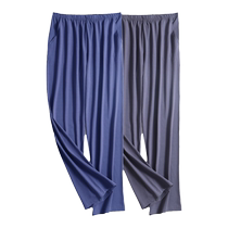 Catman Mens Pajama Pants Pure Cotton Silk Home Pants Spring and Autumn Summer Loose Large Size Outerwear Home Pants Walking Pants
