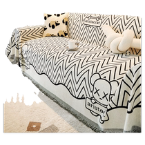 Chenille sofa cover for all seasons 2024 new sofa cushion light luxury high-end anti-cat scratch sofa cover