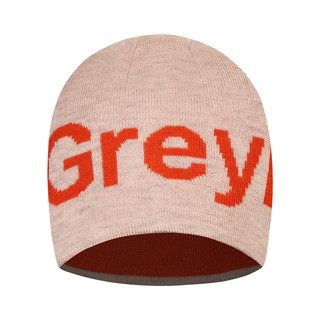 灰壳logo款男女户外保暖冷帽美利奴羊毛针织帽美丽诺徒步登山帽子