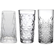 (Self-operated) Pasha Paqi imported glass whiskey cup engraved water cup high ball cup bar long drinking cup home